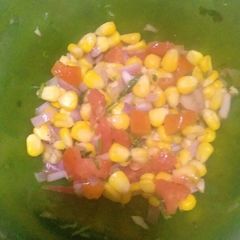 A picture of Instant corn chat.