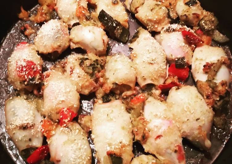 Calamari ripieni con verdure