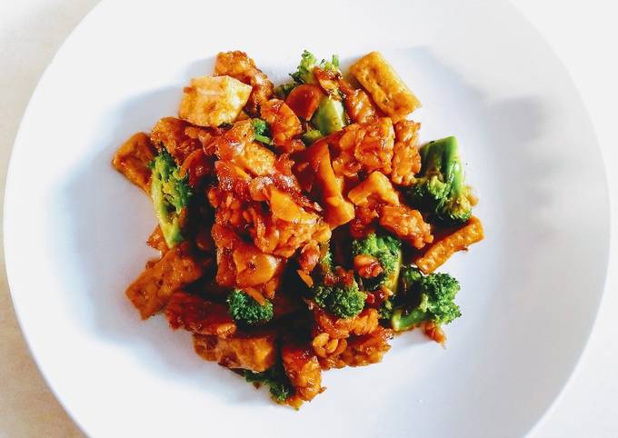 Orek Tempe tahu brokoli