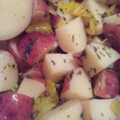 A picture of Italian potato salad.