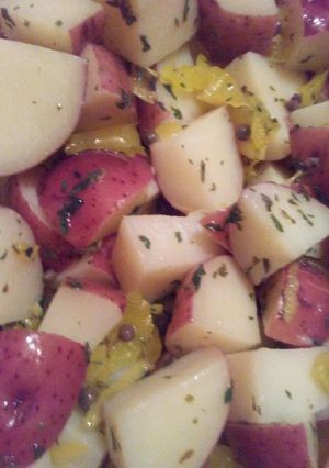 A picture of Italian potato salad.