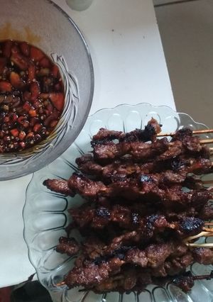 Foto resep Sate sapi teflon bumbu kecap praktis