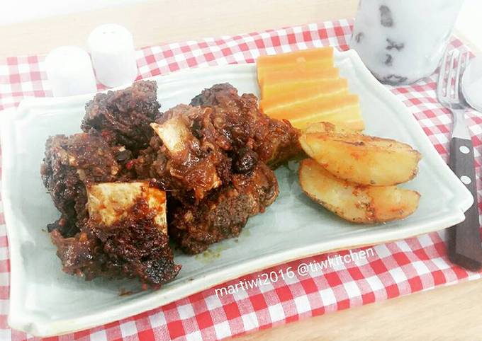 Anti Ribet, Memasak Iga Sapi Bakar (pake teflon double pan) Enak