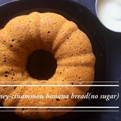 A picture of Honey-cinnamon banana bread(no sugar).