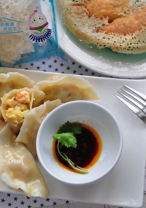 銀耳薑黃鮮蝦餃 的食譜成品照片
