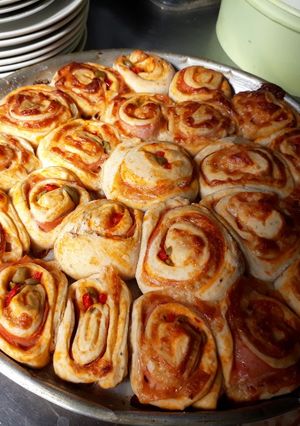 Una foto de Pizza en rollitos (con masa saborizada)
