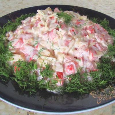 Фаршированные крабовые палочки с колбасным сыром и чесноком