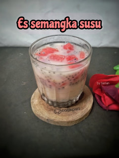 Foto resep Es semangka susu