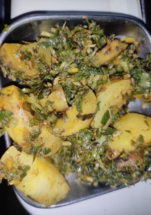 मेथी की सब्जी (methi ki sabzi recipe in HindI) रेसिपी मुख्य फोटो