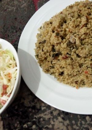 A picture of Traditional Dambun couscous by Fatima Umar Ali.