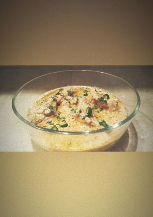 A picture of Makhni karahi.