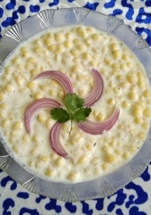 A picture of Boondi Raita.