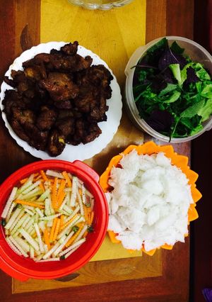 A picture of Bún chả Hà Nội.