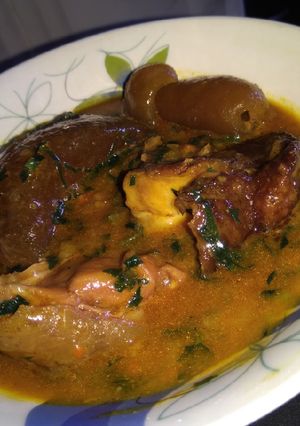 A picture of Ogbono soup.