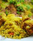 Arroz verde con pollo 🍗