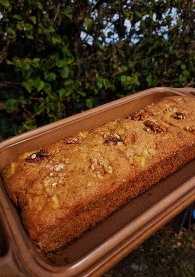 Una foto de BUDÍN DE MANZANA 🍎🍏