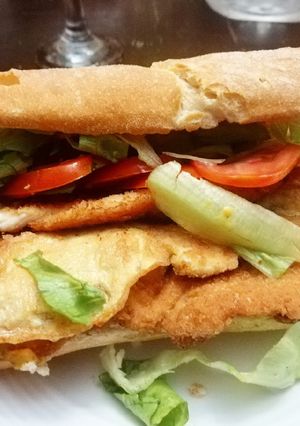 Una foto de Emparedado de Milanesa de Pollo