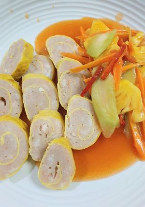 Foto resep Udang gulung asem manis