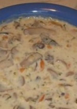 Tejszínes gombaleves recept fotója
