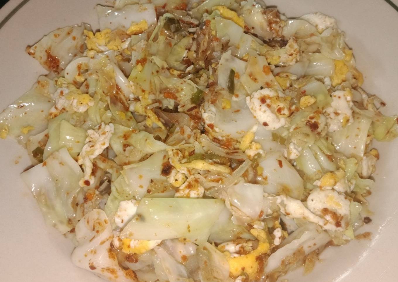 Tumis Kol & Telur Pedas