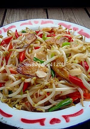 Foto resep Tauge Cah Ikan Asin
