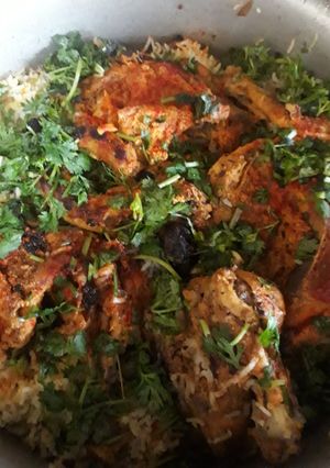 A picture of Tikka biryani.