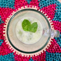 A picture of Mint sweet lassi.