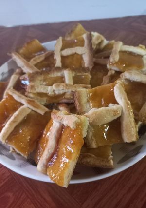 Una foto de Pasta frola de batata