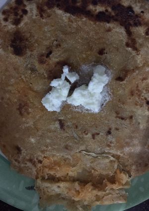 A picture of Mooli ka spicy Paratha.
