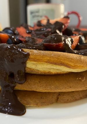 Una foto de Tortitas americanas sin gluten y sin lactosa