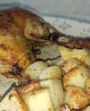 Muslo de pollo con mostaza y limón