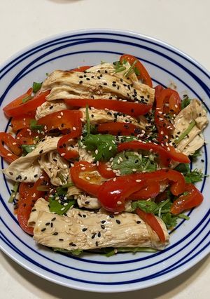 涼拌豆皮紅椒 的食譜成品照片