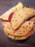 Piadine veloce con farina di ceci