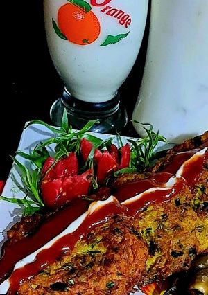 عکسی از دستور کتلت مرغ وترخون