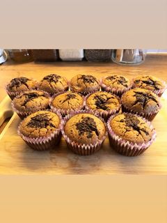 Csokis-banános muffin🍌 recept fotója