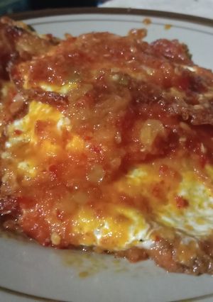 Foto resep Telor ceplok balado