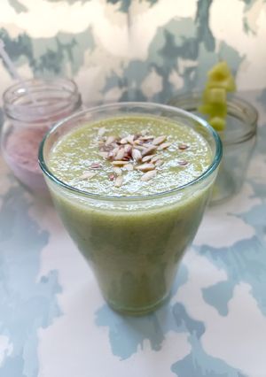 A picture of Muskmelon juice.