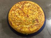 Una foto de tortilla de garbanzos