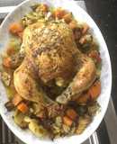 Pollo Rostizado al ajo y limón
