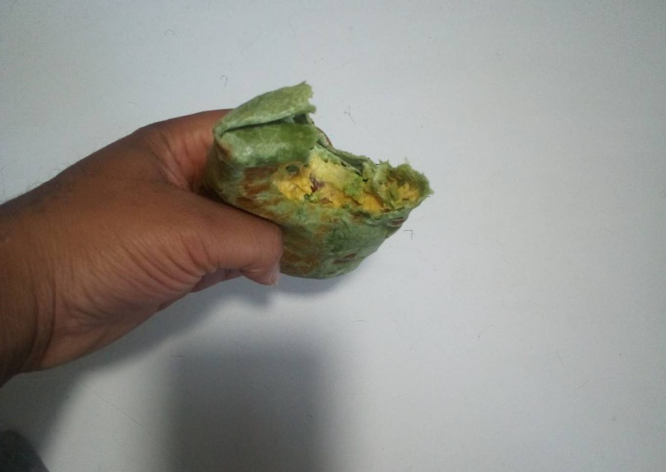 Wrap with pea salad
