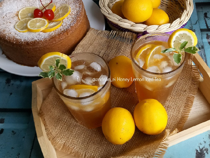 Cara Buat Honey Lemon Iced Tea Irit Anti Gagal