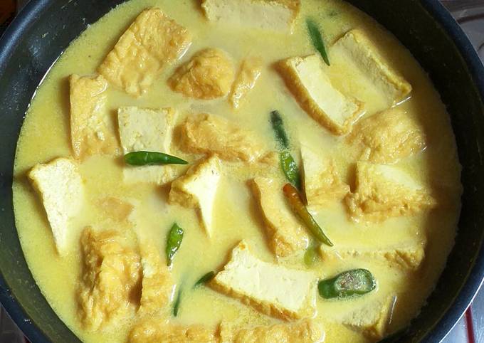 Resep Sayur Tahu Santan, Menggugah Selera