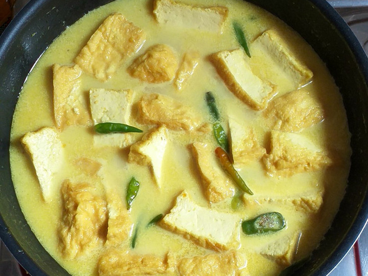 Resep Sayur Tahu Santan, Menggugah Selera