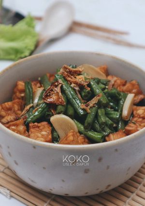 Foto resep Tumis Tempe Kacang Panjang