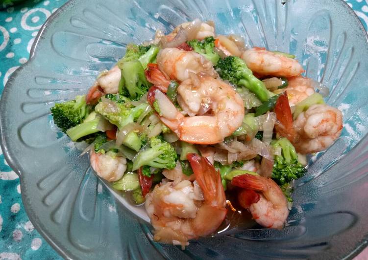 Tumis Brokoli Udang Pete