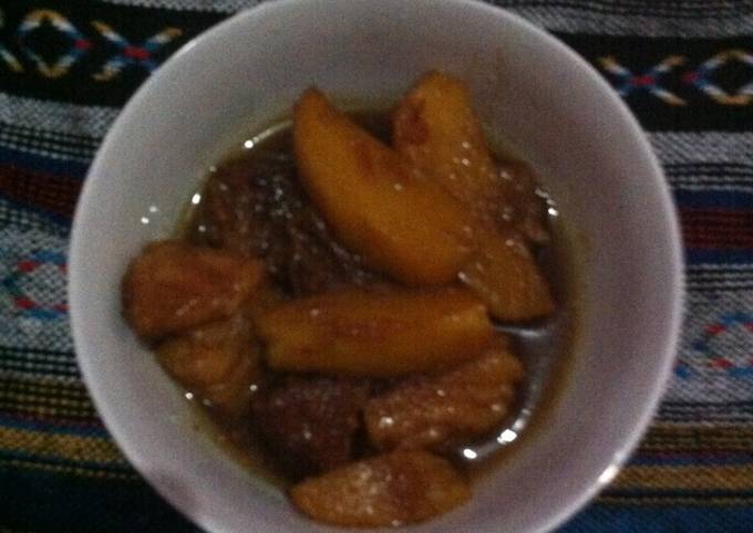 Semur daging, sandung lamur dan kentang