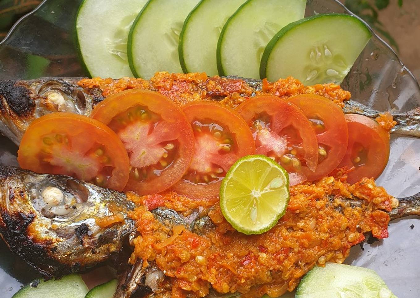 Ikan bakar rica (Manado)