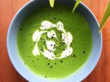 Frozen Pea and Spinach Soup