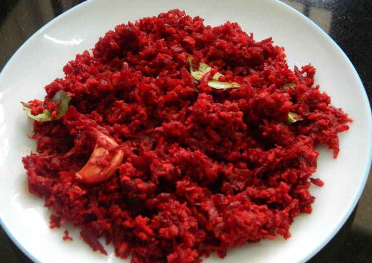 How to Make Ultimate Beetroot with grated coconut (thoran)