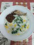 Bubur manado sambal roa